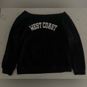 SHEIN Black Off-the-Shoulder Sweater